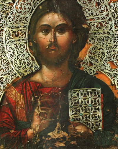 Pantokrator (součást vatopedického diptychu známého jako hračky císařovny Theodory) od Unbekannt
