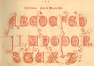 12. století. Z Mazarinovy bible, 1862 od Unbekannt