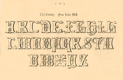 13. století. Z latinského MS., 1862 od Unbekannt