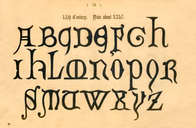 14. století. Datum asi 1340, 1862 od Unbekannt