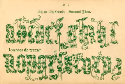 15. a 16. století. Ornament Riband, 1862 od Unbekannt