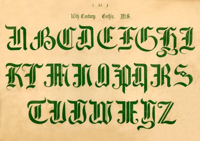 16. století. Gotický. MS, 1862 od Unbekannt