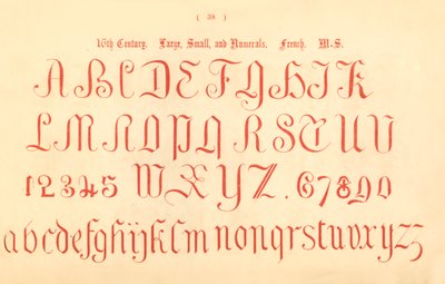 16. století. Velké, Malé a Číslice. Francouzština. MS, 1862 od Unbekannt