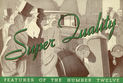 1934 Prodejní brožura Humber Twelve. od Unbekannt