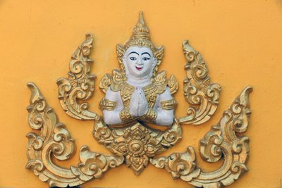 20151030, Vientiane, Laos: buddhistický chrám Wat Si Muang (Simuong). buddhistická bohyně od Unbekannt