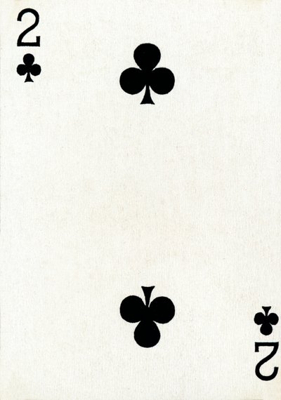 2 of Clubs z balíčku hracích karet Goodall & Son Ltd., c1940 od Unbekannt