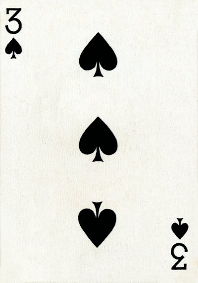 3 of Spades z balíčku hracích karet Goodall & Son Ltd., c1940 od Unbekannt