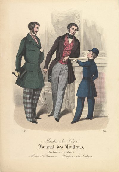 892 z Modes de Paris, Journal des Tailleurs, 1848. od Unbekannt