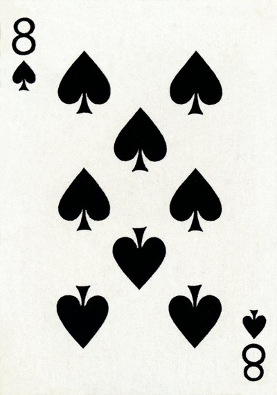 8 of Spades z balíčku hracích karet Goodall & Son Ltd., c1940 od Unbekannt