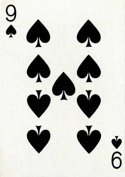 9 of Spades z balíčku hracích karet Goodall & Son Ltd., c1940 od Unbekannt