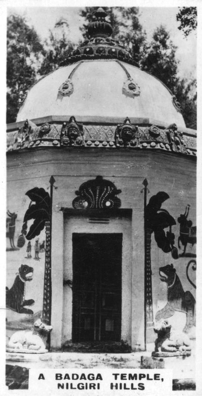 Chrám Badaga, Nilgiri Hills, Indie, c1925 od Unbekannt