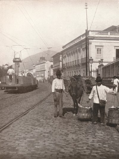 Pouliční scéna Botafogo, Rio, 1914 od Unbekannt