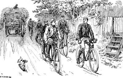 Britský cyklistický klub vyjel na venkovskou projížďku, 1895 od Unbekannt