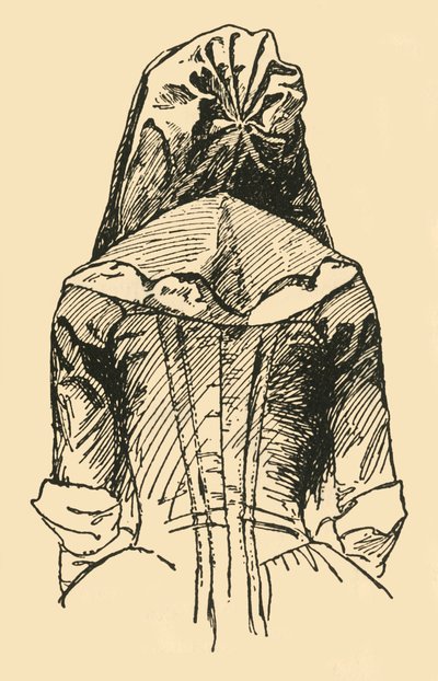 Camlet Hood, převzato z originálního oděvu, c1702, 1937. od Unbekannt