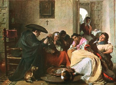 A Chat Round The Brasero, 1866, c1902. od Unbekannt