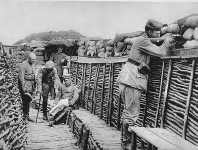 Německý zákop, první světová válka, 1915 od Unbekannt