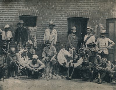 Skupina Afrikánců a Zuluů, c1900. od Unbekannt