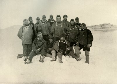 Skupina Shore Party v Winter Quarters, c1908, 1909. od Unbekannt