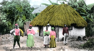 Jamajská vesnice, 1900 od Unbekannt