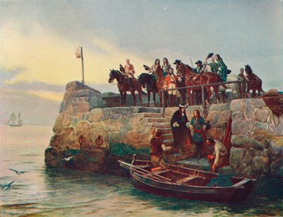 A Lost Cause: The Flight of James II po bitvě u Boyne, 1690 1905 od Unbekannt