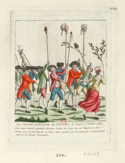 Památný den ve Versailles, 1789, 1789. od Unbekannt