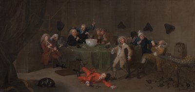 Půlnoční moderní konverzace, ca. 1732. od Unbekannt