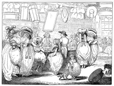 A Milliners Shop, 1787 od Unbekannt