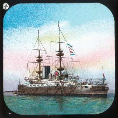 Moderní bitevní loď - H.M.S. Jupiter, c1900. od Unbekannt