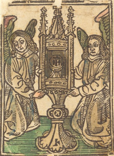 Monstrance držená dvěma anděly, 14951500. od Unbekannt