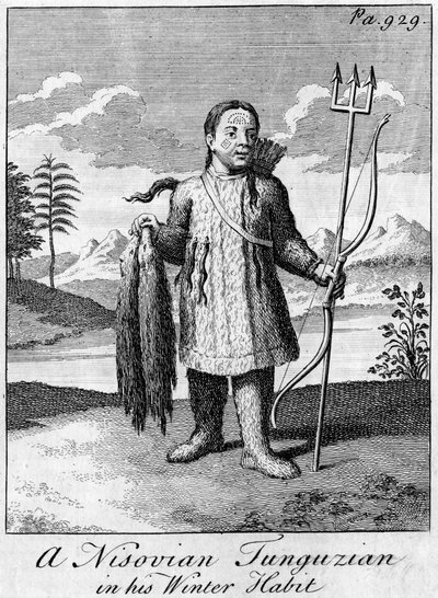 Nisovský Tunguzian ve svém zimním zvyku, c18. století od Unbekannt