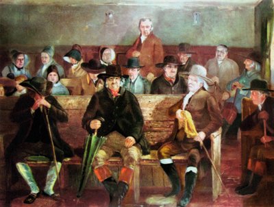 Kvakerské setkání, 1839 od Unbekannt