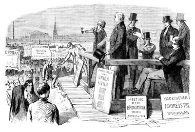 Demonstrace Reform Act, Birmingham, West Midlands, c1832 c1895 od Unbekannt