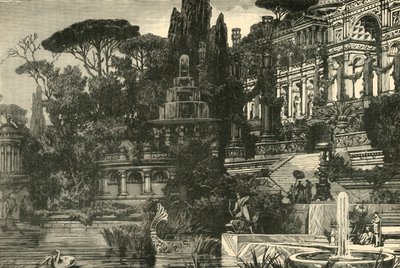 Římská vila, 1890. od Unbekannt