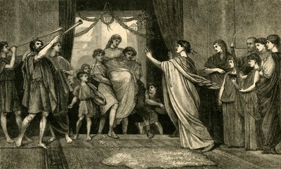 Římská svatba. - Nevěsty se vracejí domů, 1881. od Unbekannt