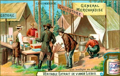 Obchod v Klondyke, c1900 od Unbekannt
