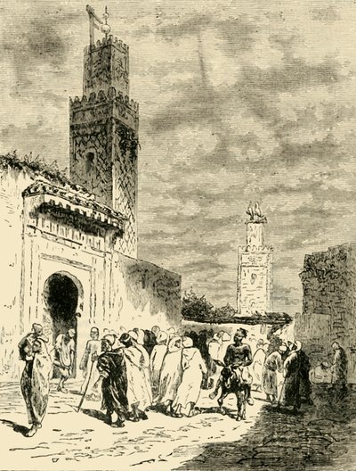 Ulice ve Fezu, 1890. od Unbekannt