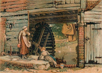 Surrey Water-Mill, polovina konce 19. století. od Unbekannt