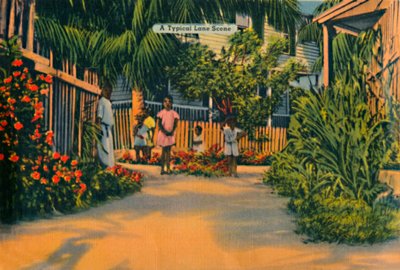 A Typical Lane Scene, c1940s od Unbekannt