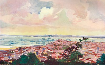 Pohled na Rio a záliv, 1914. od Unbekannt