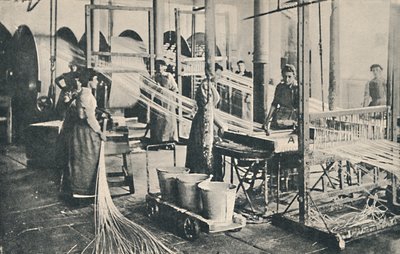 Závod na výrobu voskových kuželek, 1917 od Unbekannt