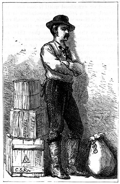 Posel Wells Fargo z jejich expresní doručovací služby přes Panamskou šíji, 1875 od Unbekannt