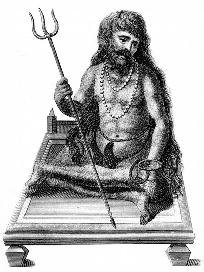 Meditující jogín, 1811 od Unbekannt