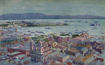 Trochu Ria s Ilha das Cobras a Ilha Fiscal, 1914 od Unbekannt