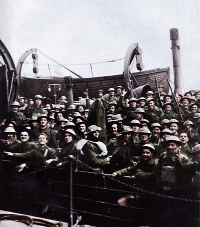 Loď vojáků zachráněných z Dunkerque, 1940, 1945 od Unbekannt