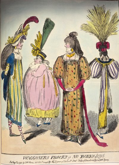 Karikatura módy konce 18. století, 1795 od Unbekannt
