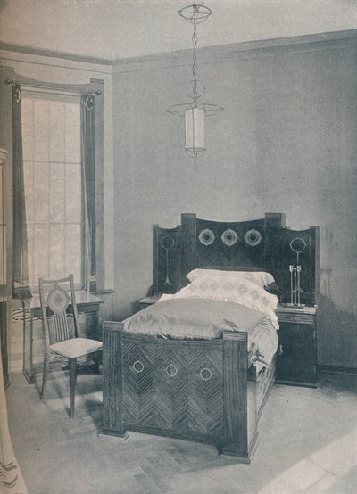 Dětská postel navržená Peterem Behrensem, zhotovená TD Heymannem, 1901 od Unbekannt
