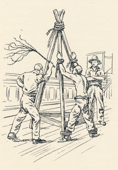 Odsouzený bičovaný kočkou s devíti ocasy, 1834, 1984 od Unbekannt