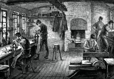 Nožířská prodejna, c1880 od Unbekannt