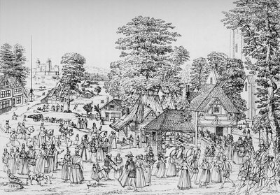 Slavnost v Horselydown, Southwark, v roce 1590, 1904 od Unbekannt