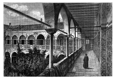 Galerie v paláci v Constantine, Alžírsko, c1890 od Unbekannt